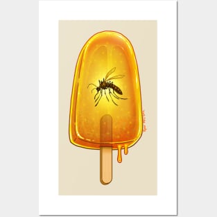 Amber Mosquito Popsicle Posters and Art